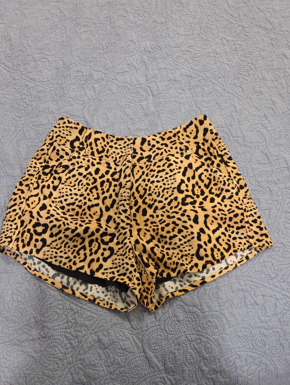 NWT ViX Paula Hermanny Leopard Print High-Waisted Shorts - Size S, New!